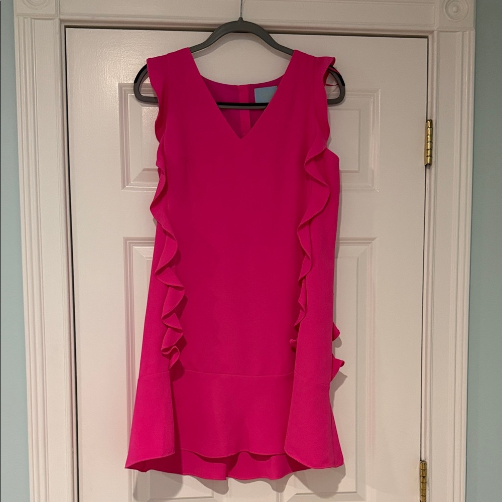 CeCe Pink Ruffle Dress